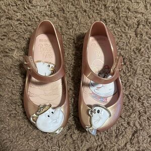 Mini Melissa beauty & the beast shoes size 7c